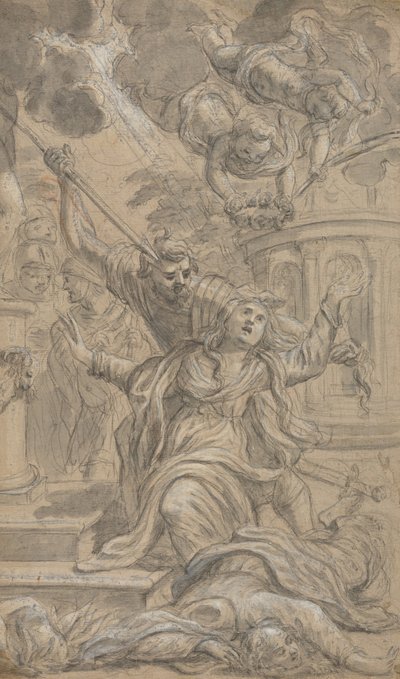 İki Kadın Azizin Şehadeti, 1625-1704. by Cosimo Ulivelli