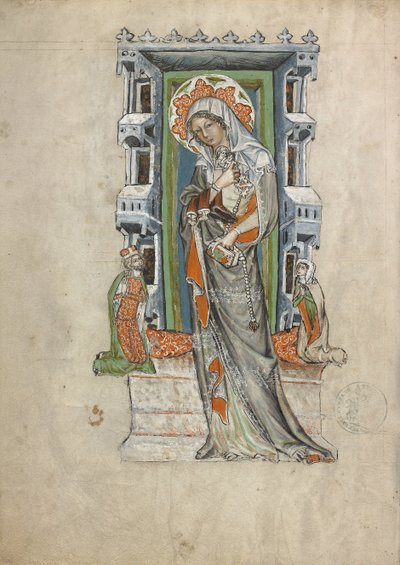 Silezya Aziz Hedwig ile Legnica Dükü Ludwig ve Brieg ve Düşes Agnés, 1353 by Court workshop of Duke Ludwig I