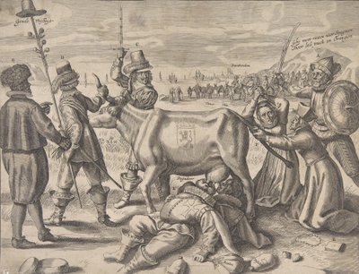 Flaman Süt İneği için mücadele, 1646. by Crispijn de Passe I