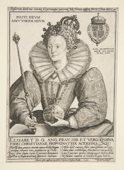 Elizabeth, İngiltere Kraliçesi by Crispijn de Passe the Elder