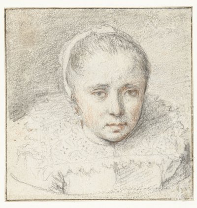 genç bir kadın portresi by Crispijn van de Passe (I) (attributed to)