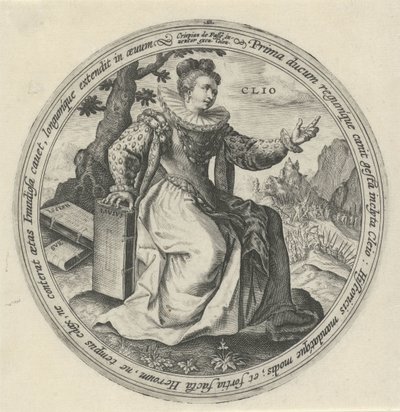 clio Dokuz Muses (dizi adı) by Crispijn van de Passe (I)