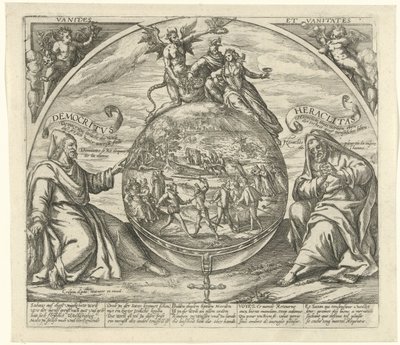 karşı dünya Vanitæs et Vanitates (nesne üzerindeki başlık) by Crispijn van de Passe (I)