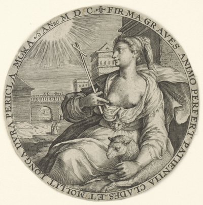 Sabır Teolojik erdemler (dizi başlığı) Virtutu Theologicaru (dizi adı) by Crispijn van de Passe (I)