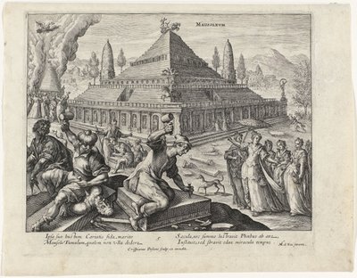 Halikarnas Mozolesi Dünyanın Yedi Harikası (dizi adı) by Crispijn van de Passe (I)