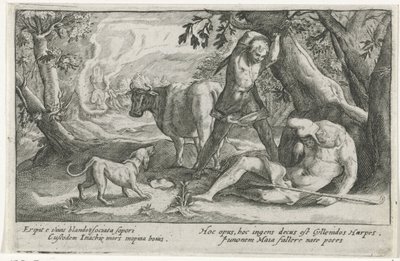 Merkür, Argus Ovid'in Metamorfozlarını Öldürdü (dizi başlığı) by Crispijn van de Passe (I)