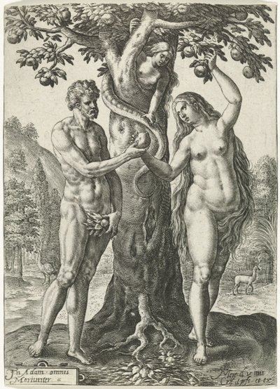 adamın düşmesi by Crispijn van de Passe (I)