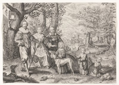 Guy Michel Lejay ve ailesinin portresi by Crispijn van de Passe (II)