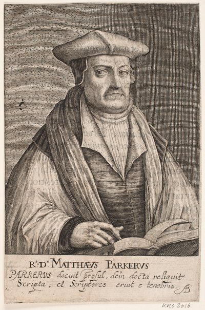 Mathew Parker, Canterbury Başpiskoposu by Crispijn van de Passe