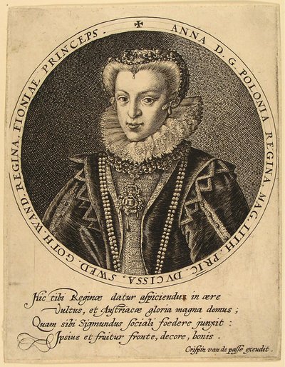 Polonya Anna Catherine Constance Vasa 1619-1651 by Crispijn van de Passe the Elder