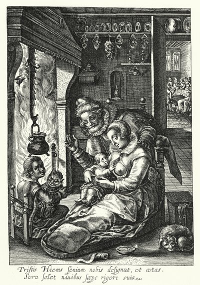 Kış (gravür) by Crispin I de (after) Passe