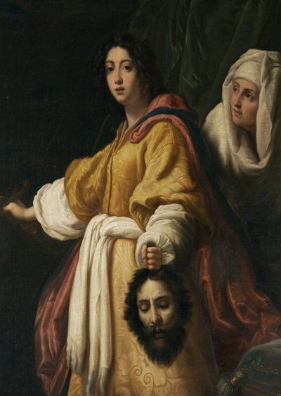 Holofernes Başkanı ile Judith (tuval üzerine yağlı boya) by Cristofano (after) Allori