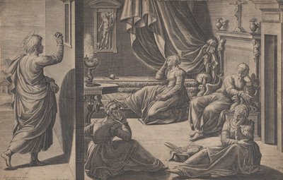 Bari Aziz Nikolaos ve Üç Zavallı Kız, 1587. by Cristofano Cartaro