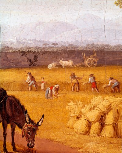 Caserte Detay yakınında hasat. Goethe
