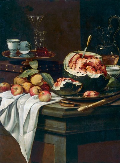 Meyve ve müzik aletleri by Cristoforo Munari