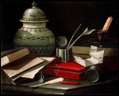 Yazı Aletli Natürmort, 17. yüzyılın sonu veya 18. yüzyılın başı by Cristoforo Munari