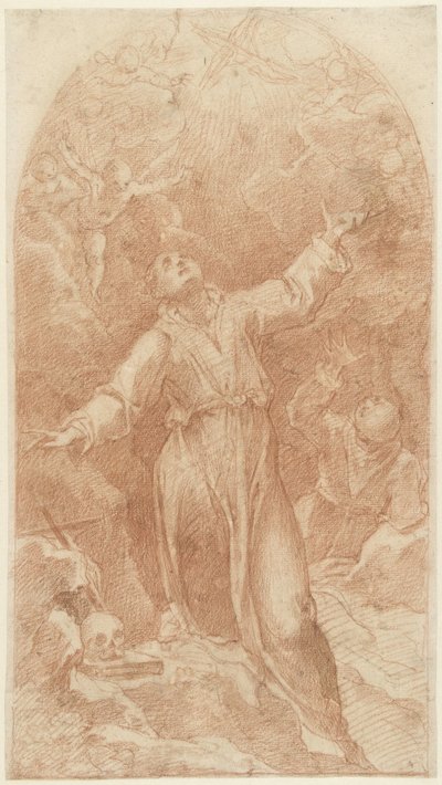Assisili Francis'in damgalanması by Cristoforo Pomarancio