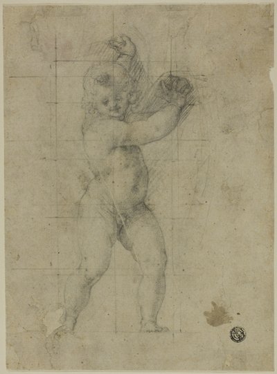Kolları Yükseltilmiş Putto by Cristoforo Roncalli