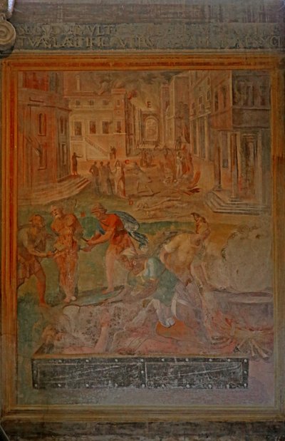 Çeşitli azizlerin şehit edilmesi ve sakat bırakılması by Cristoforo and Tempesta, Antonio Roncalli