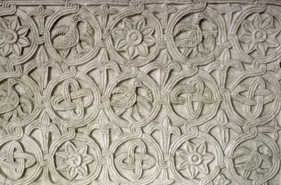 Oymalı bir ekrandan detay, 9.-10. yüzyıl (oyma taş) by Croatian School