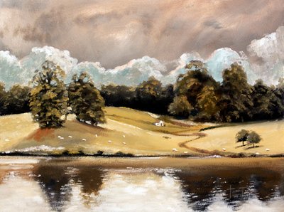 Işığın Sevinci, Leeds Kalesi yakınında, 2010 (kağıt üzerine yağlı boya) by Cruz Jurado Traverso