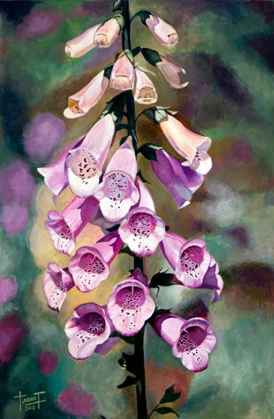 Purple Fingers, 2010 (kağıt üzerinde akrilik) by Cruz Jurado Traverso