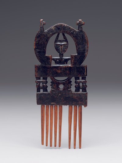 Comb (duafe), late 19th or early 20th century (wood) by Culture Asante