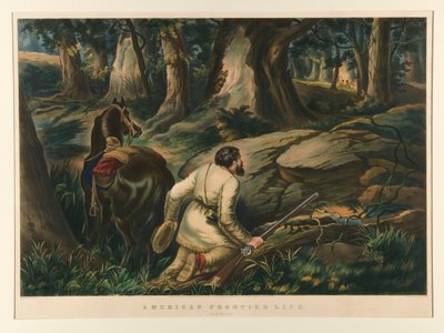 Amerikan Sınırında Yaşam/ Savaş Yolunda by Currier and Ives