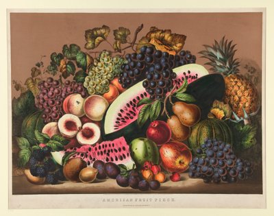 Amerikan Meyve Parçası by Currier and Ives