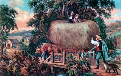 Haying Time, Son Yük, 1868. by Currier and Ives