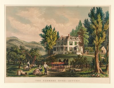 Çiftçi Evi - Sonbahar by Currier and Ives