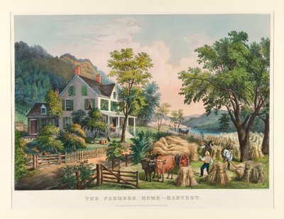 Çiftçi Evi - Hasat by Currier and Ives