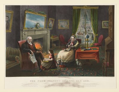 Hayatın Dört Mevsimi. - İleri yaş by Currier and Ives