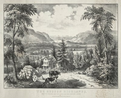 Hudson Yaylaları by Currier and Ives