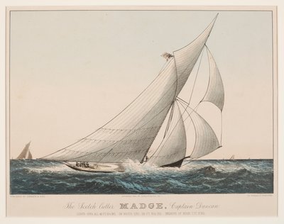 Scotch Cutter Madge, Kaptan Duncan by Currier and Ives