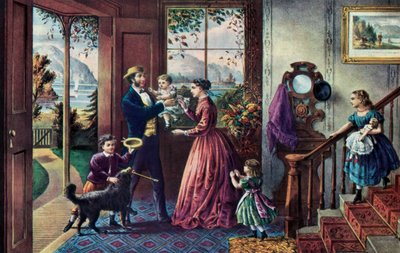Güç Mevsimi, Orta Çağ, 1868. by Currier and Ives