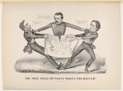 Gerçek Sorun ya da Thats Whats the Matter, 1864. by Currier and Ives