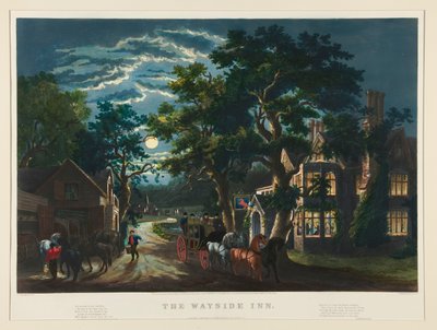 Yol Kenarı Hanı by Currier and Ives