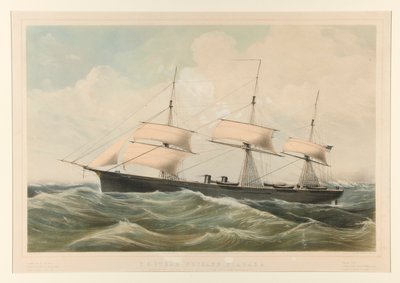 Amerika Birleşik Devletleri Buhar Fırkateyni Niagara by Currier and Ives