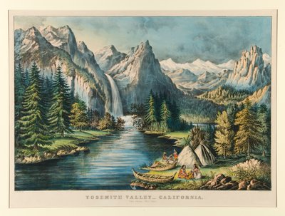 Yosemite Vadisi by Currier and Ives