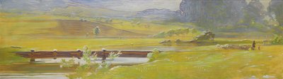 Pretzfeld yakınlarındaki Çayır Vadisi, 1898 dolayları by Curt Herrmann