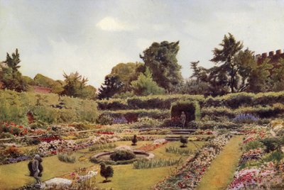 The Old Pond Garden, Hampton Court (renkli taş) by Cyril Ward