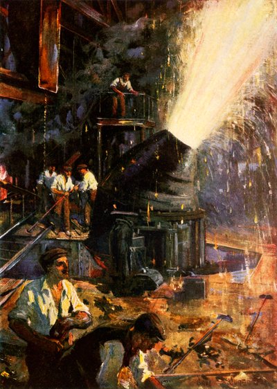 Tam gaz (renkli lito) by Cyrus (after) Cuneo