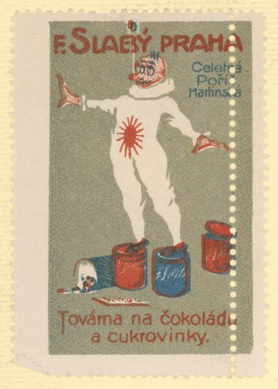 F Slaby çikolata ve şekerleme fabrikası, Prag by Czech School