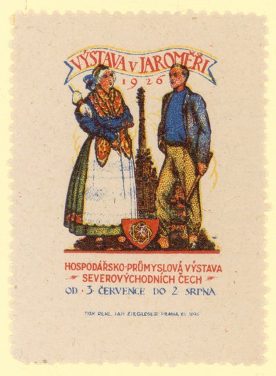 Kuzeydoğu Bohemya Ekonomik ve Endüstriyel Fuarı, Jaromer, Çekoslovakya, 1926 by Czech School