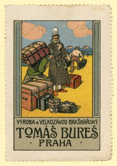 Tomas Bures seyahat çantaları, Prag by Czech School