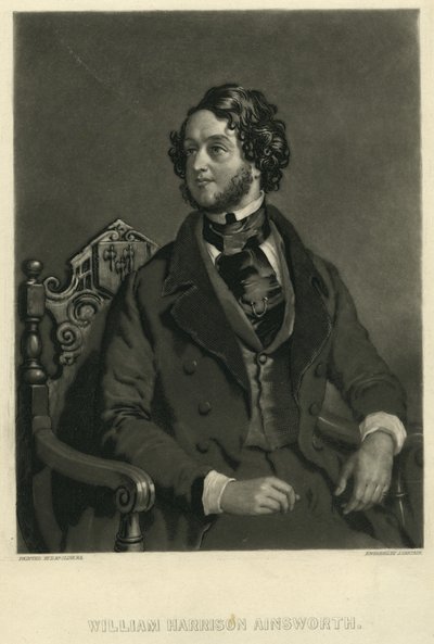 William Harrison Ainsworth, 1841 dolayları (mezzotint) by D McClise