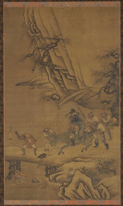 Zhong Kui ve Şeytanlar Köprüyü Geçiyor by Dai Jin
