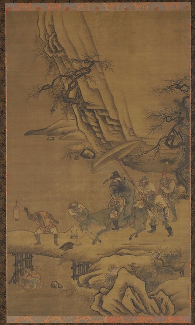 Zhong Kui ve Şeytanlar Köprüyü Geçerken, 15. yüzyıl. by Dai Jin