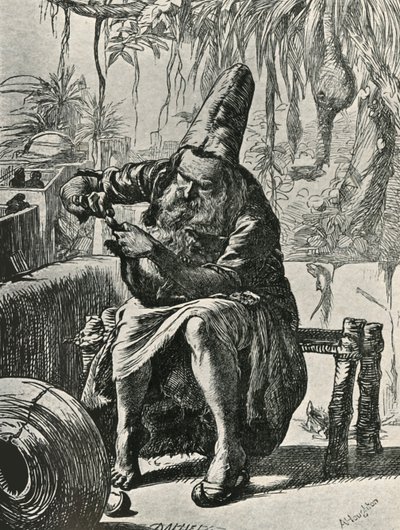 Derviş Kedinin Kuyruğundaki Tüyleri Yolar, 1906. by Dalziel Brothers